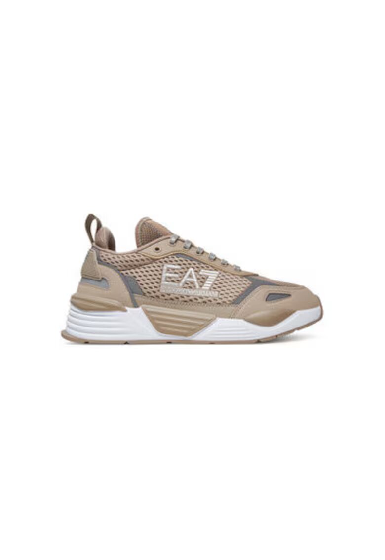 EA7 Pantofi sport unisex Emporio Armani - X8X159 XK379 - Piele ecologica - Bej