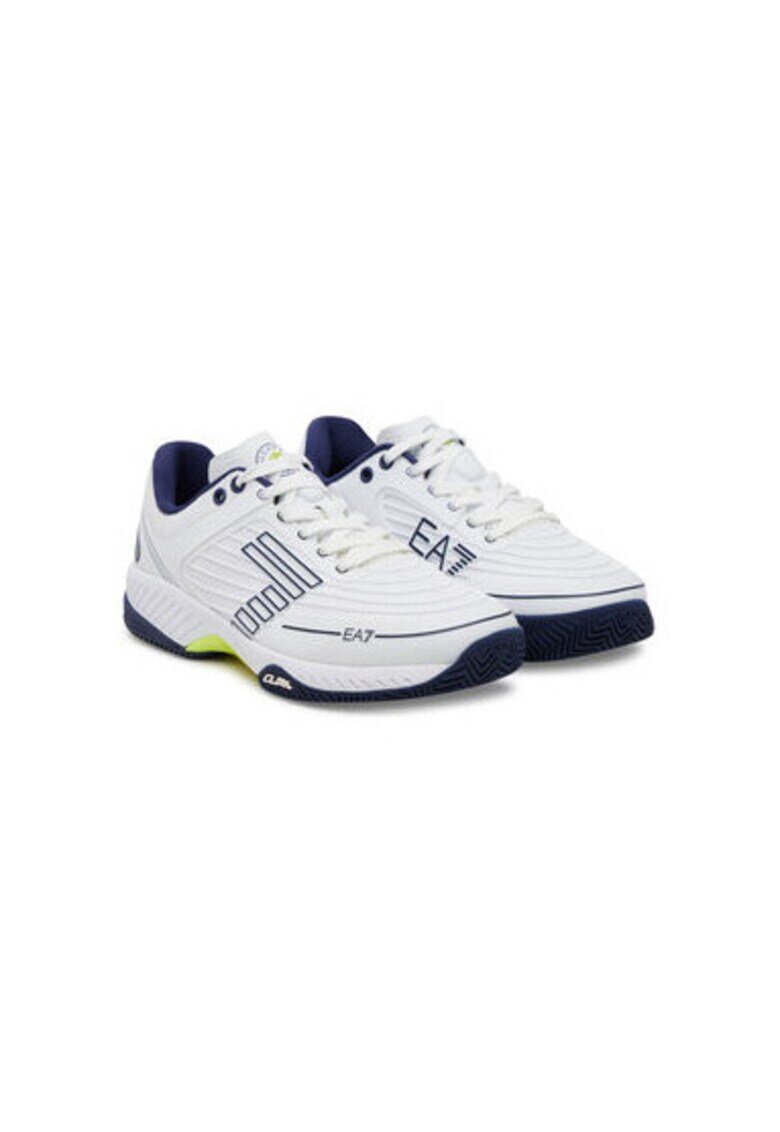 EA7 Pantofi sport unisex Emporio Armani - X8X242 XK438 - Piele ecologica - Alb