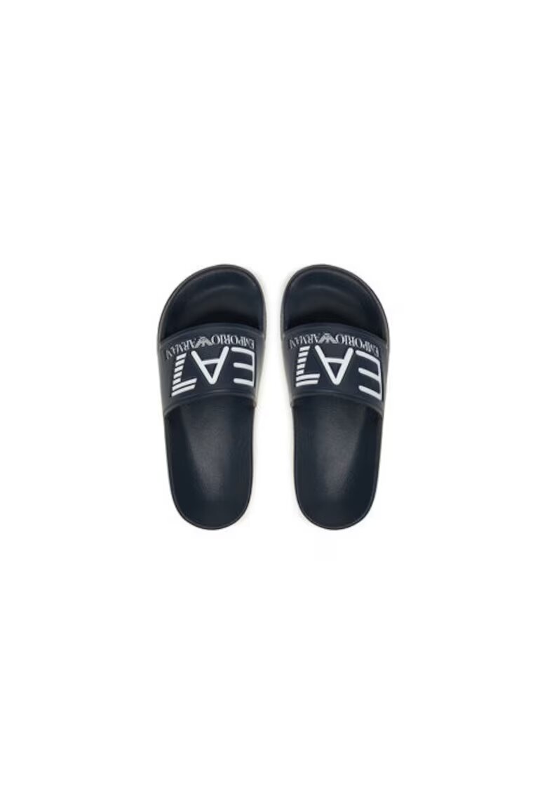 EA7 Papuci copii - Emporio Armani bleumarin - plastic