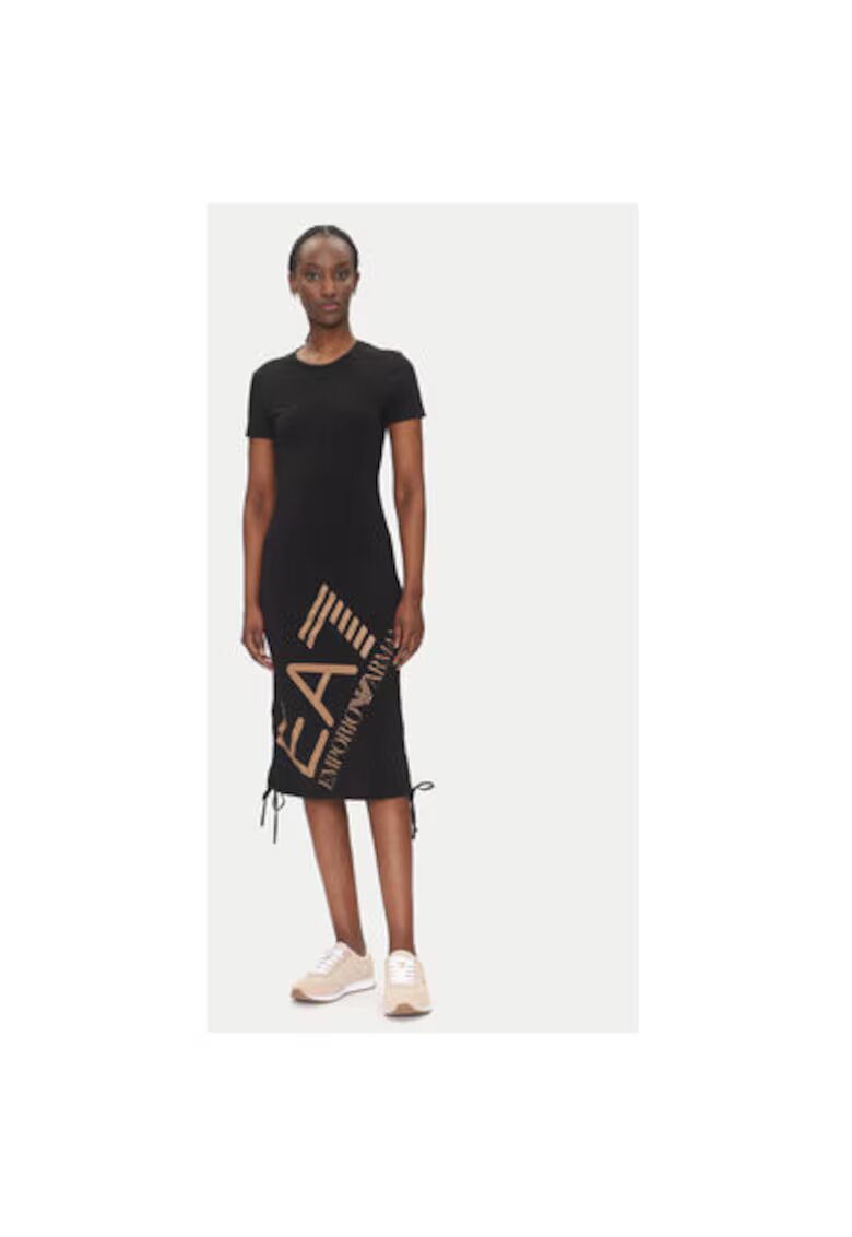 EA7 Rochie casual dama Emporio Armani - 7W000746 AF10373 - Sintetic - Negru