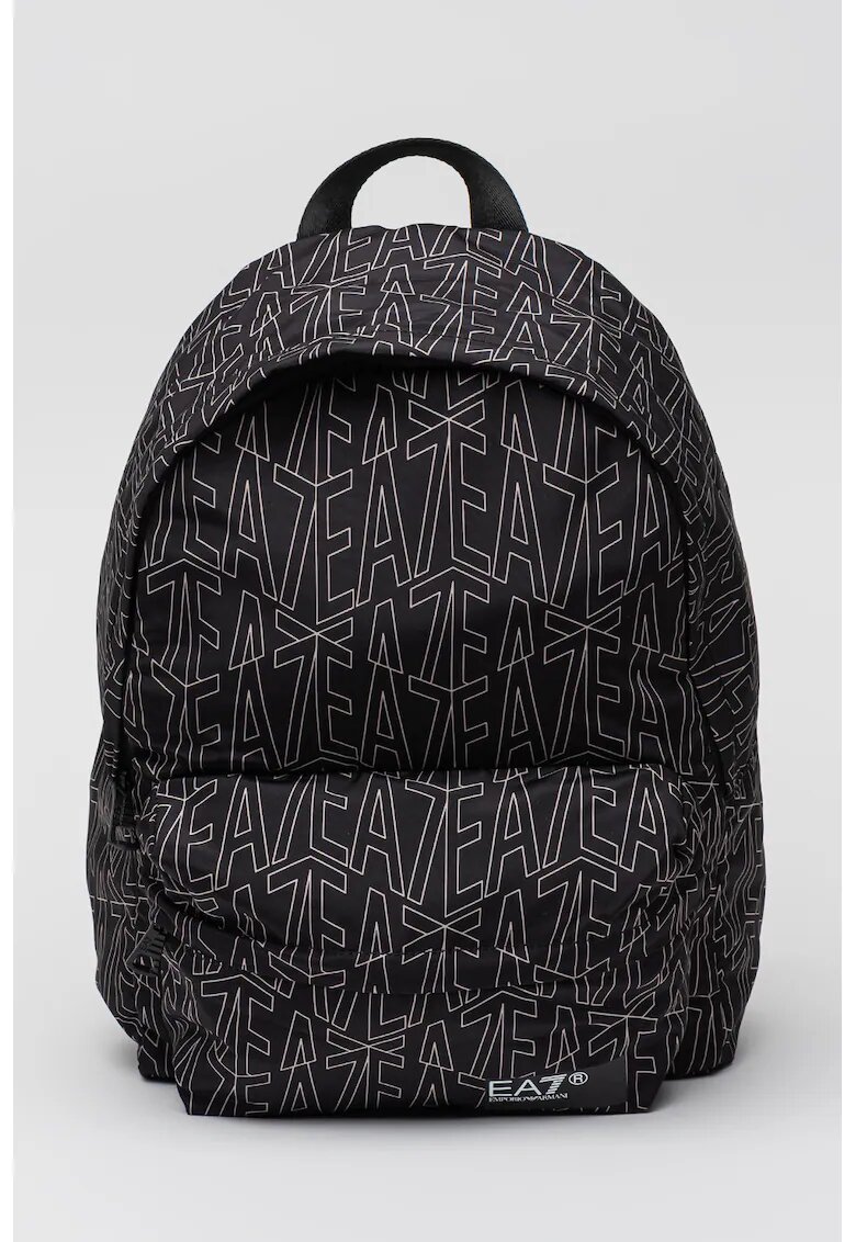 EA7 Rucsac unisex cu model - 16.43L - Negru/Bej