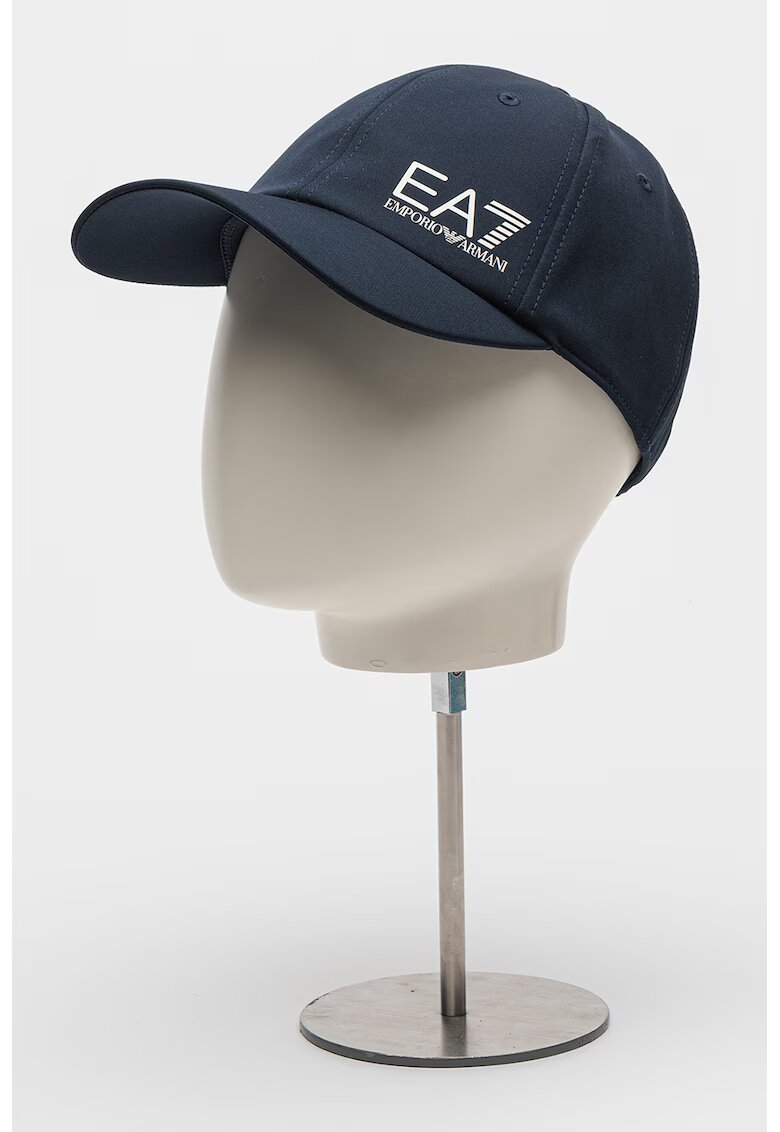 EA7 Sapca unisex cu velcro - Alb/Bleumarin
