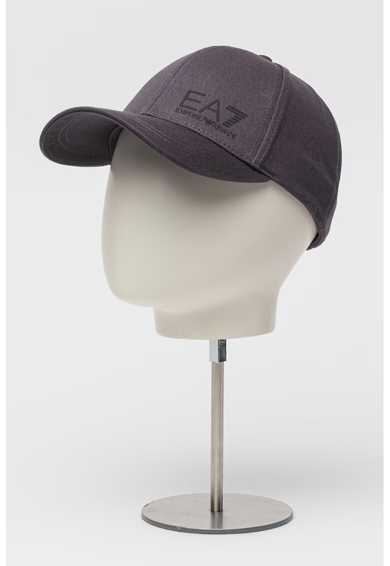 EA7 Sapca unisex din bumbac - Negru stins