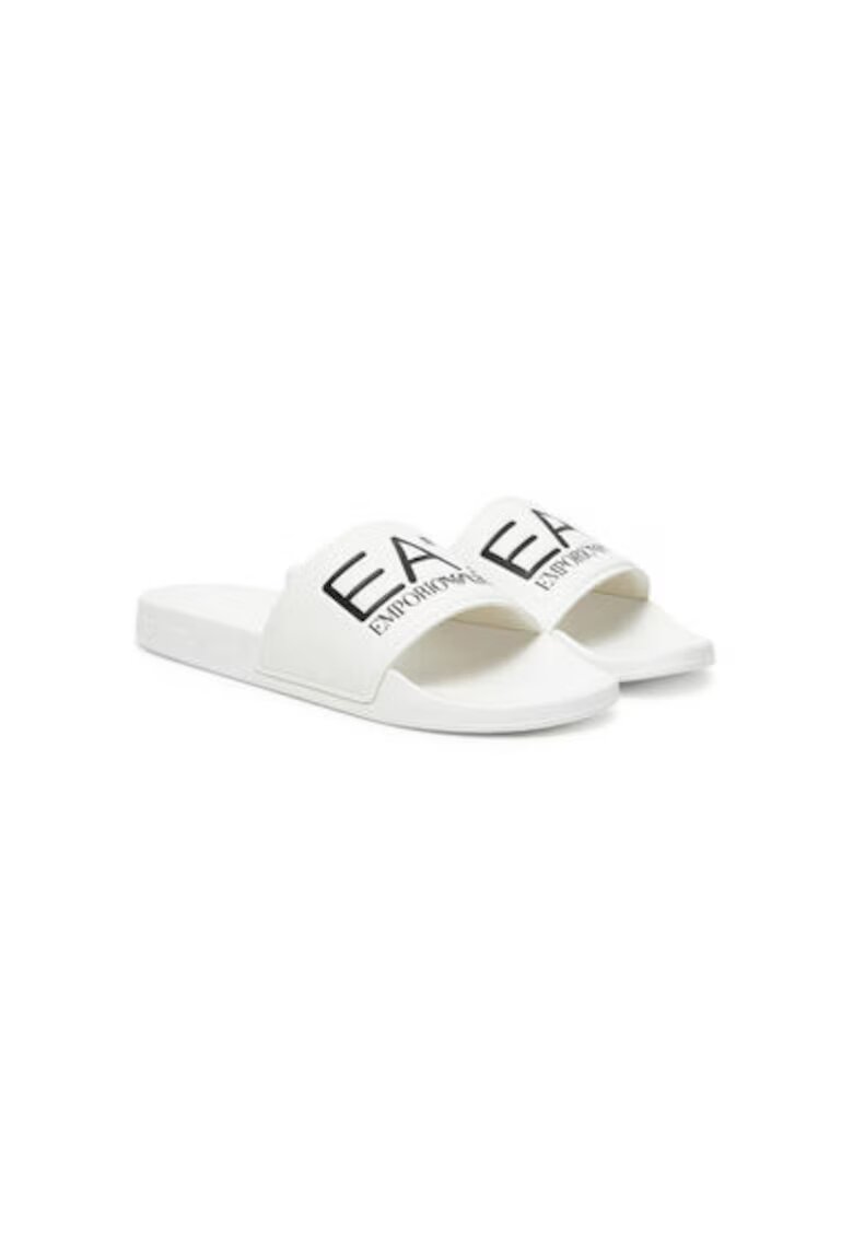 EA7 Slapi barbati Emporio Armani - 7X000108 AF15118 - Sintetic - Alb - Alb