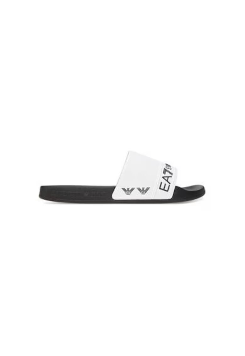 EA7 Slapi barbati Emporio Armani - 7X000110 AF15128 - Sintetic - Alb - Alb