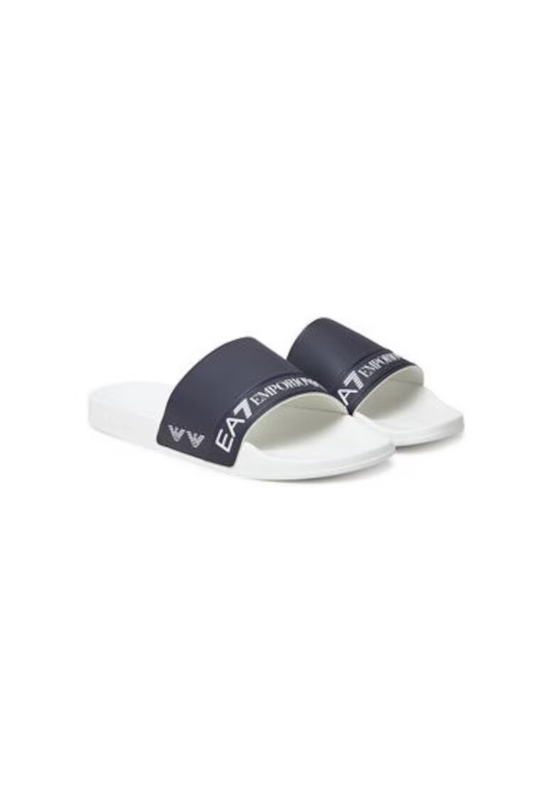 EA7 Slapi barbati Emporio Armani - 7X000110 AF15128 - Sintetic - Bleumarin - Bleumarin