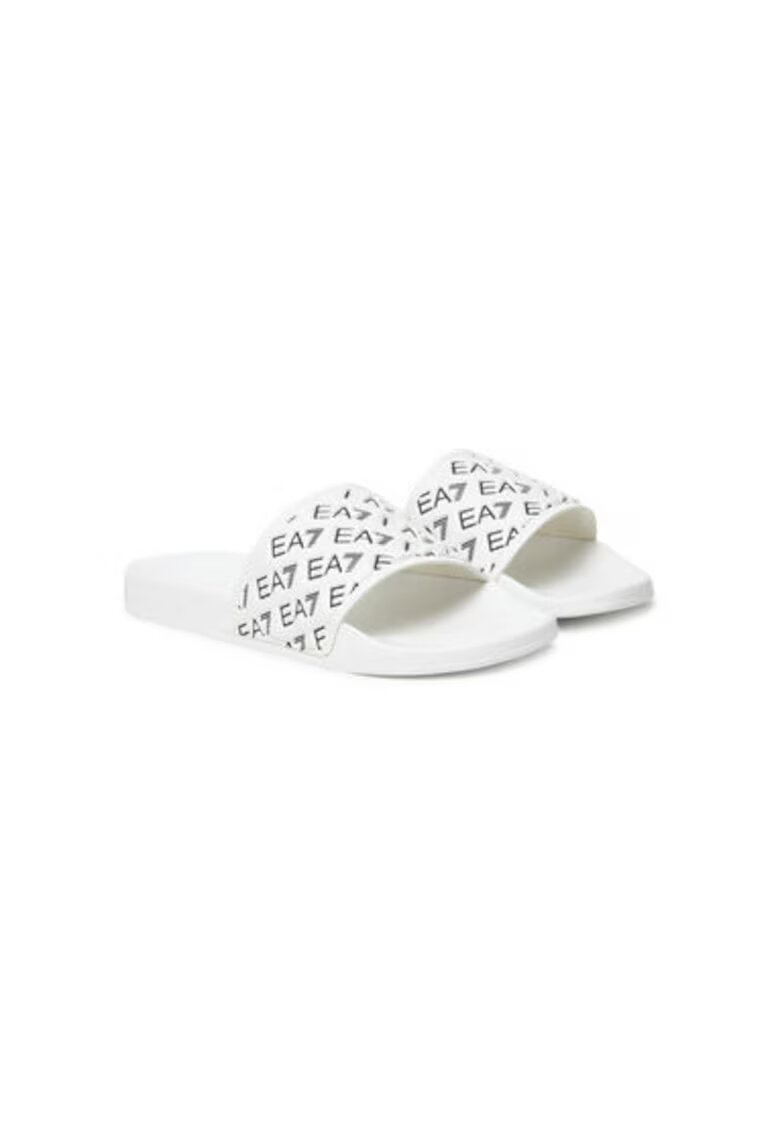 EA7 Slapi unisex Emporio Armani - 7X000109 AF15125 - Sintetic - Alb - Alb