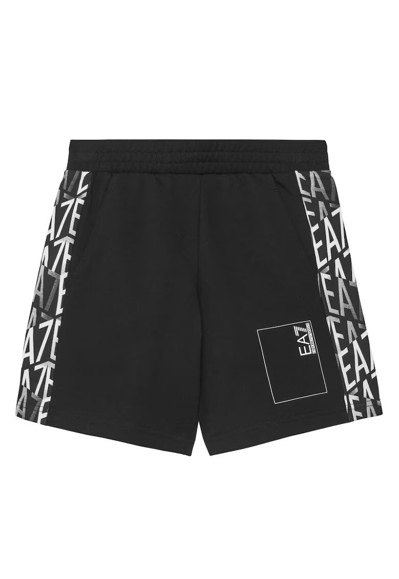 EA7 Sort BOY BERMUDA COFT MONOGRAM - BOY BERMUDA COFT MONOGRAM-7B000077-AF10380-UC001