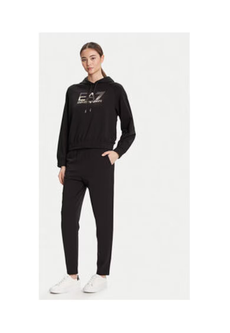 EA7 Trening Emporio Armani negru - bumbac organic - modal