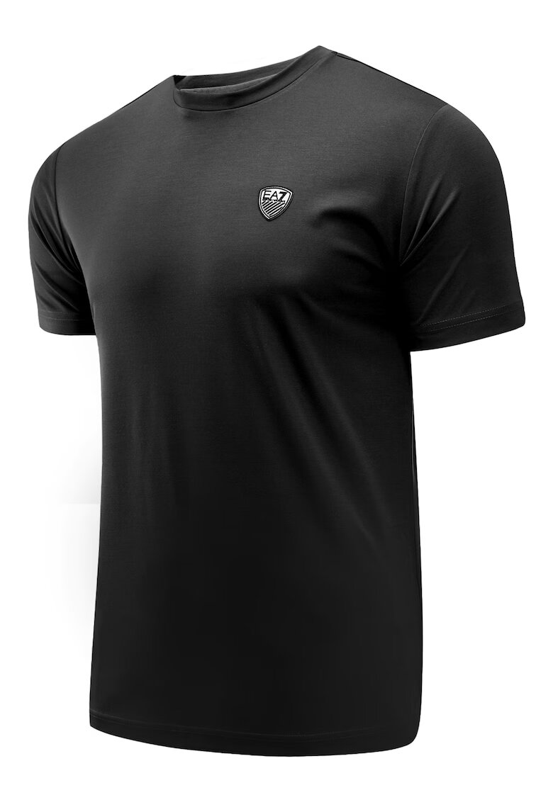 EA7 Tricou barbatesc Emporio Armani vascoza - negru -