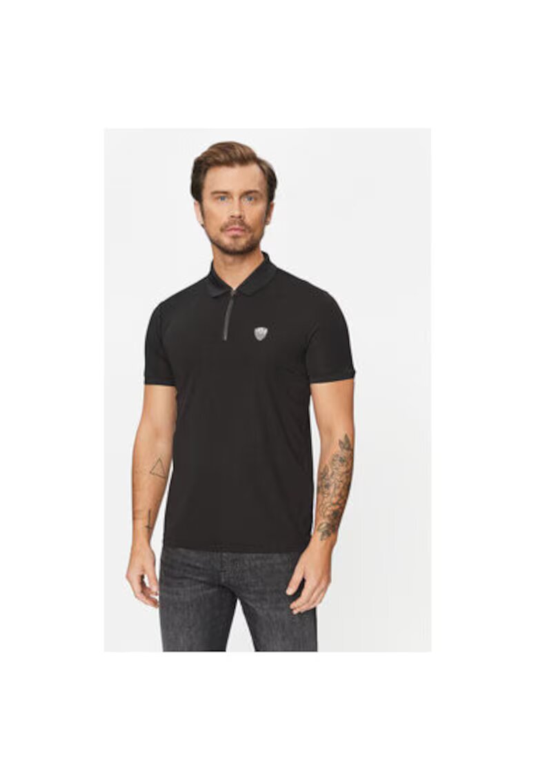 EA7 Tricou barbati - Emporio Armani 303083328 - Viscoza/Poliamida - S INTL - Negru