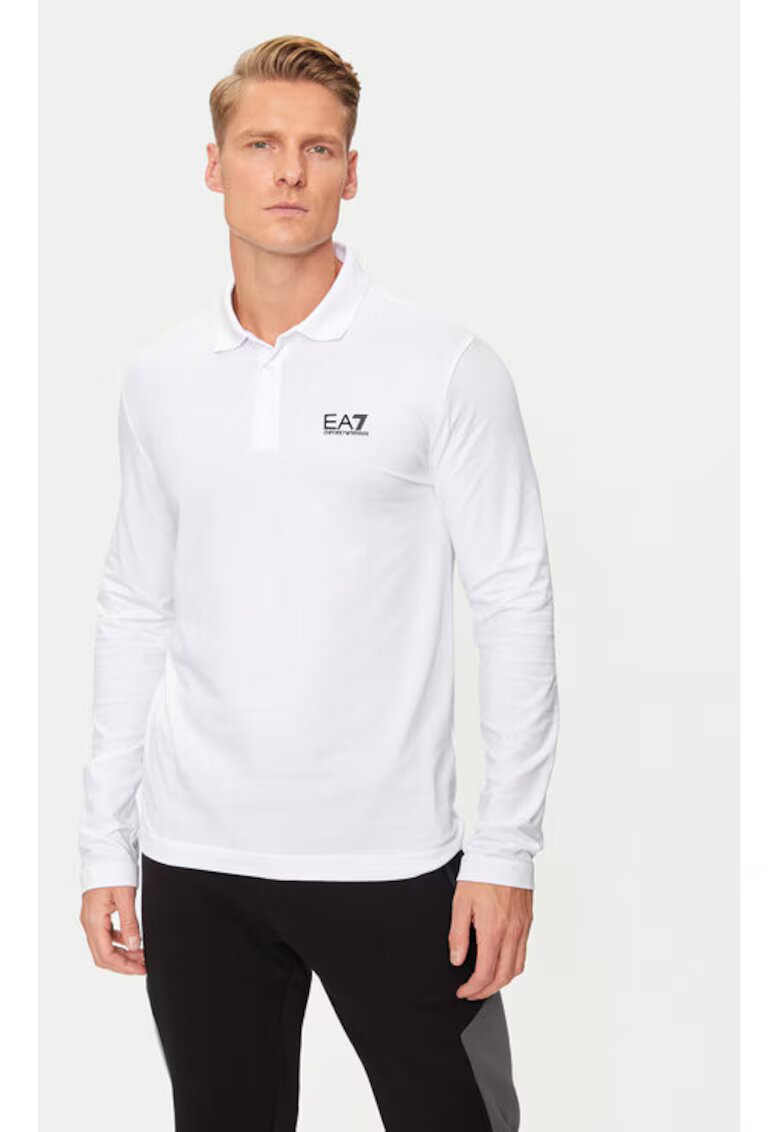 EA7 Tricou barbati - Emporio Armani 304212741 - Bumbac - Alb - Alb
