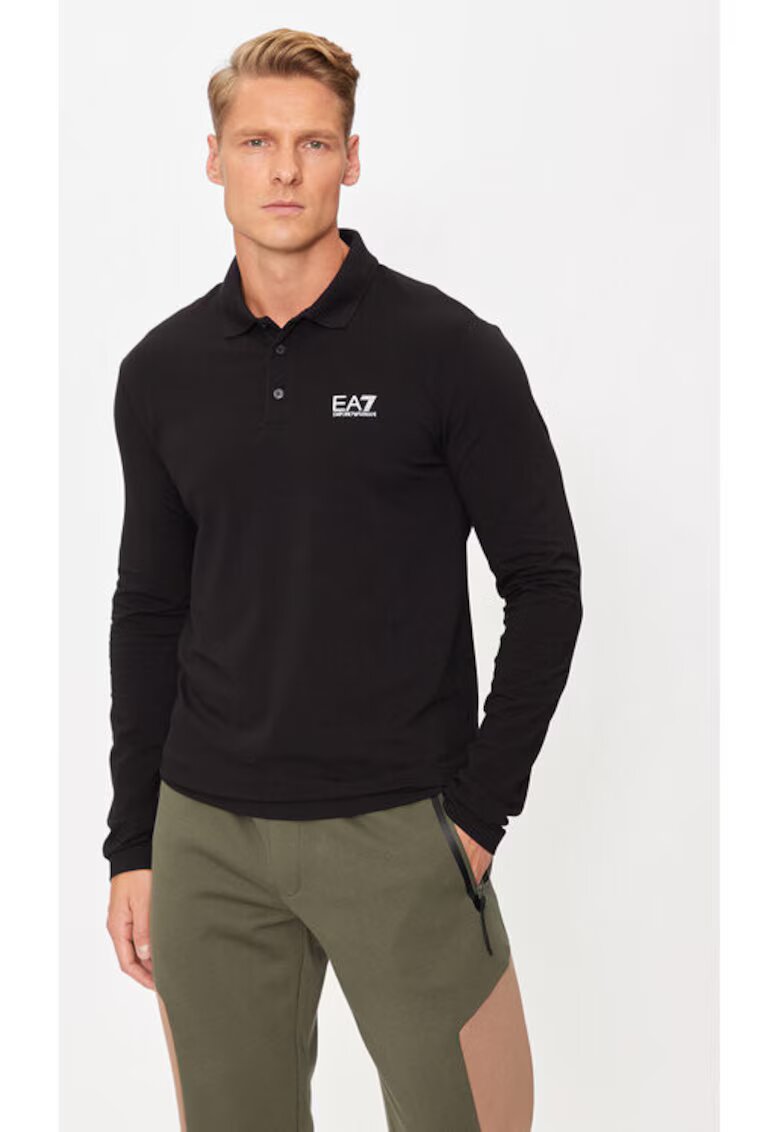 EA7 Tricou barbati - Emporio Armani 304212758 - Bumbac - Negru - Negru