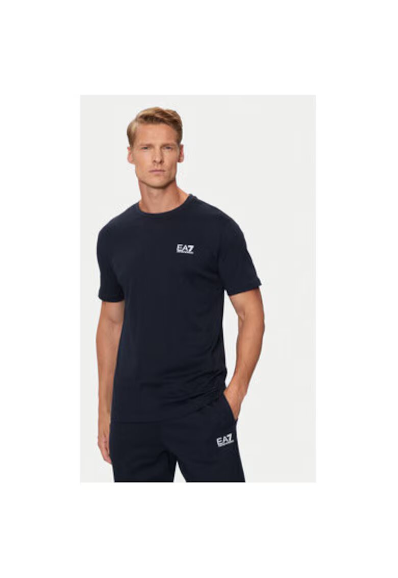 EA7 Tricou barbati - Emporio Armani 304286698 - Bumbac - Albastru - Bleumarin