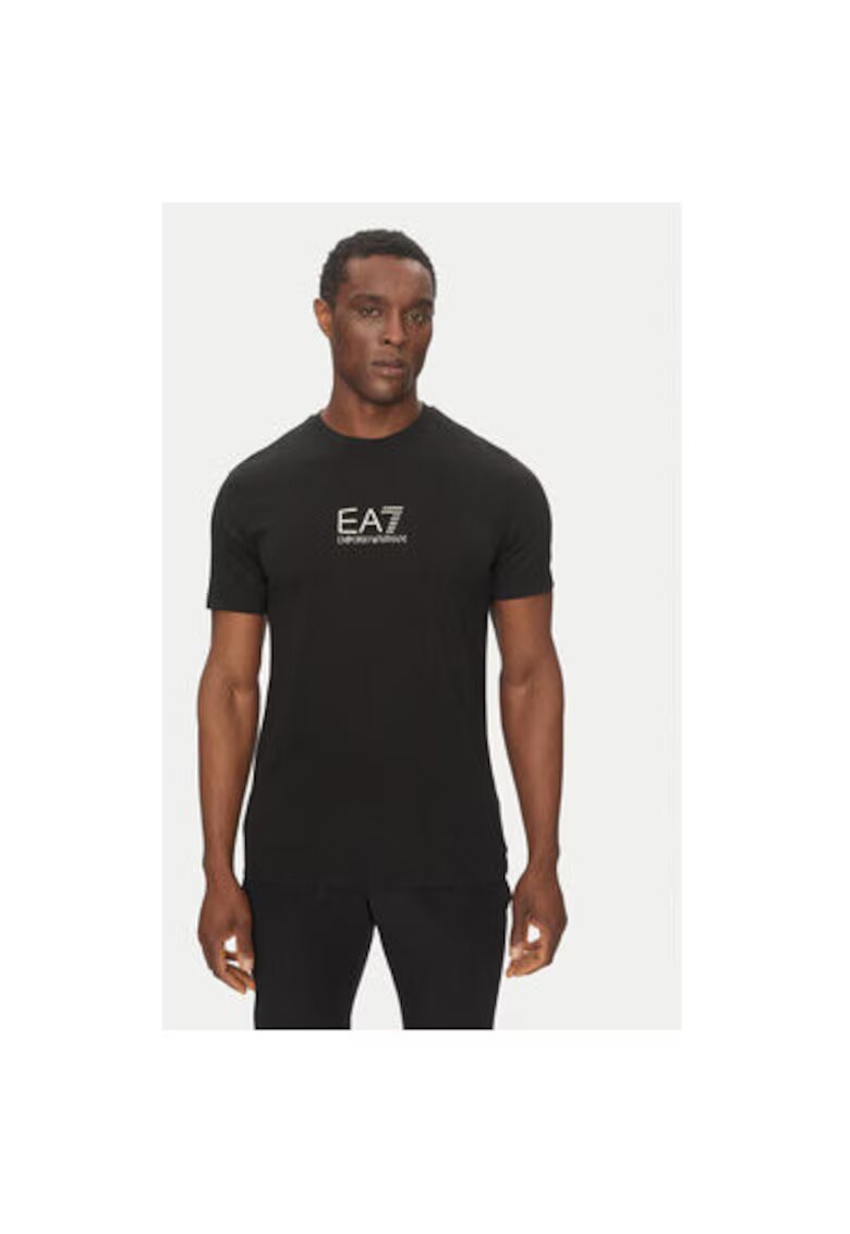EA7 Tricou barbati Emporio Armani - 7M000301 AF13739 - Viscoza/Poliamida - Negru - Negru