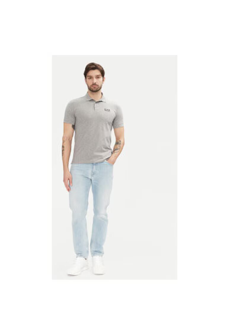 EA7 Tricou barbati Emporio Armani - 8NPF14 PJVQZ - Sintetic - Gri - Gri