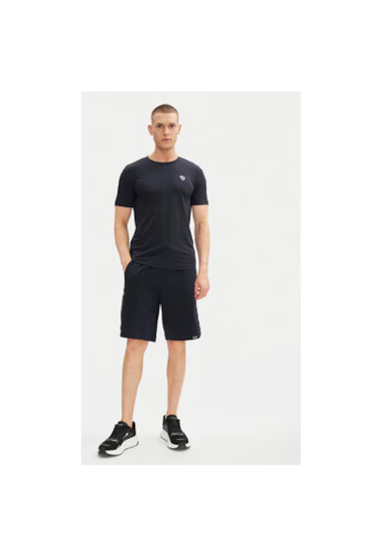 EA7 Tricou barbati Emporio Armani - 8NPT16 PJRGZ - Viscoza/Poliamida - Bleumarin - Bleumarin