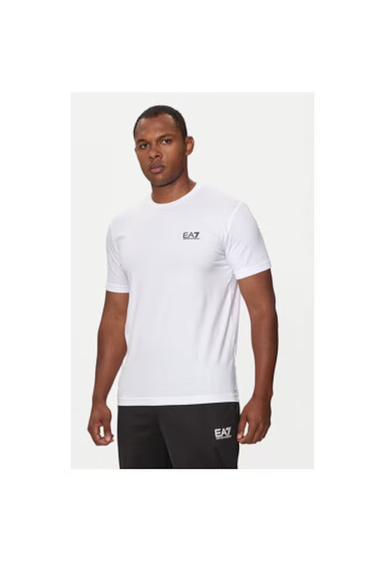 EA7 Tricou barbati Emporio Armani - 8NPT26 PJVQZ - Bumbac - S INTL - Alb