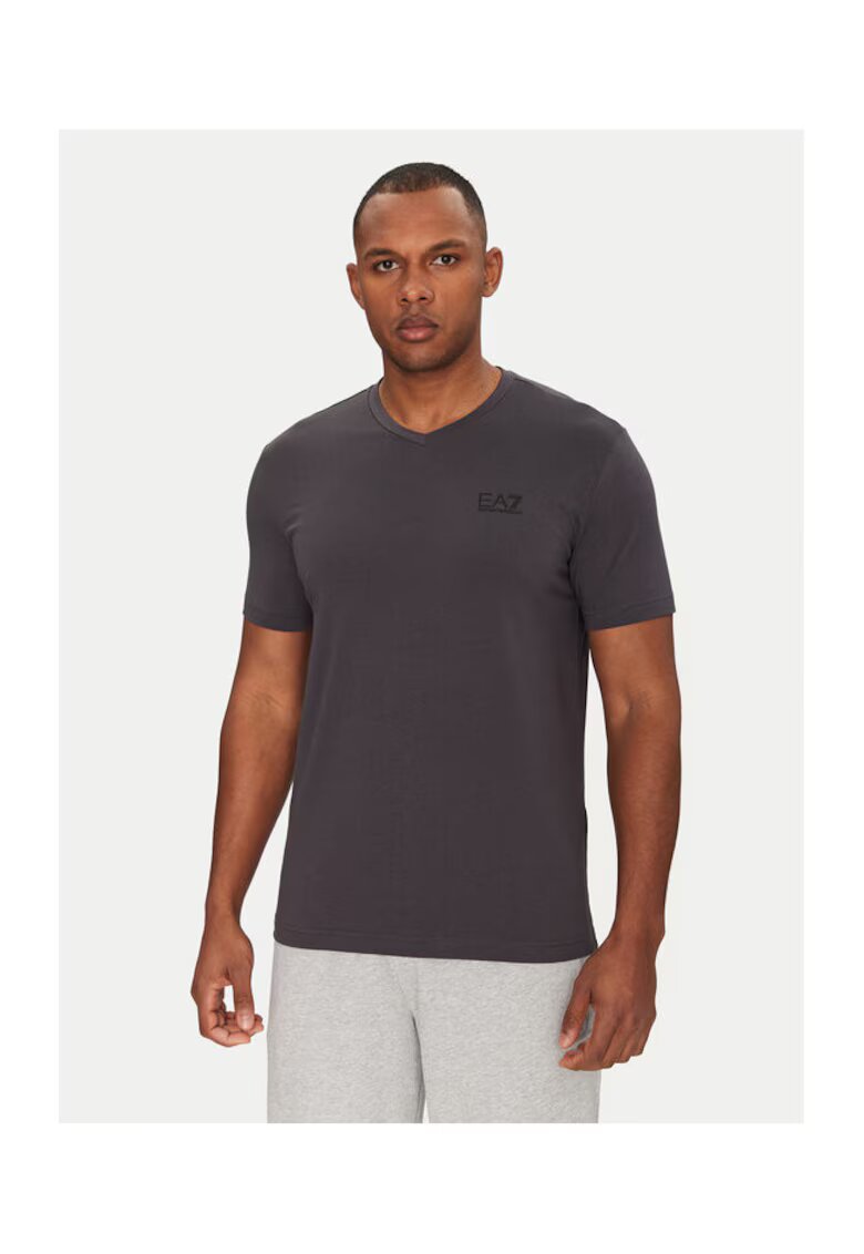 EA7 Tricou barbati Emporio Armani - 8NPT27 PJVQZ - Bumbac - 46794 - Gri