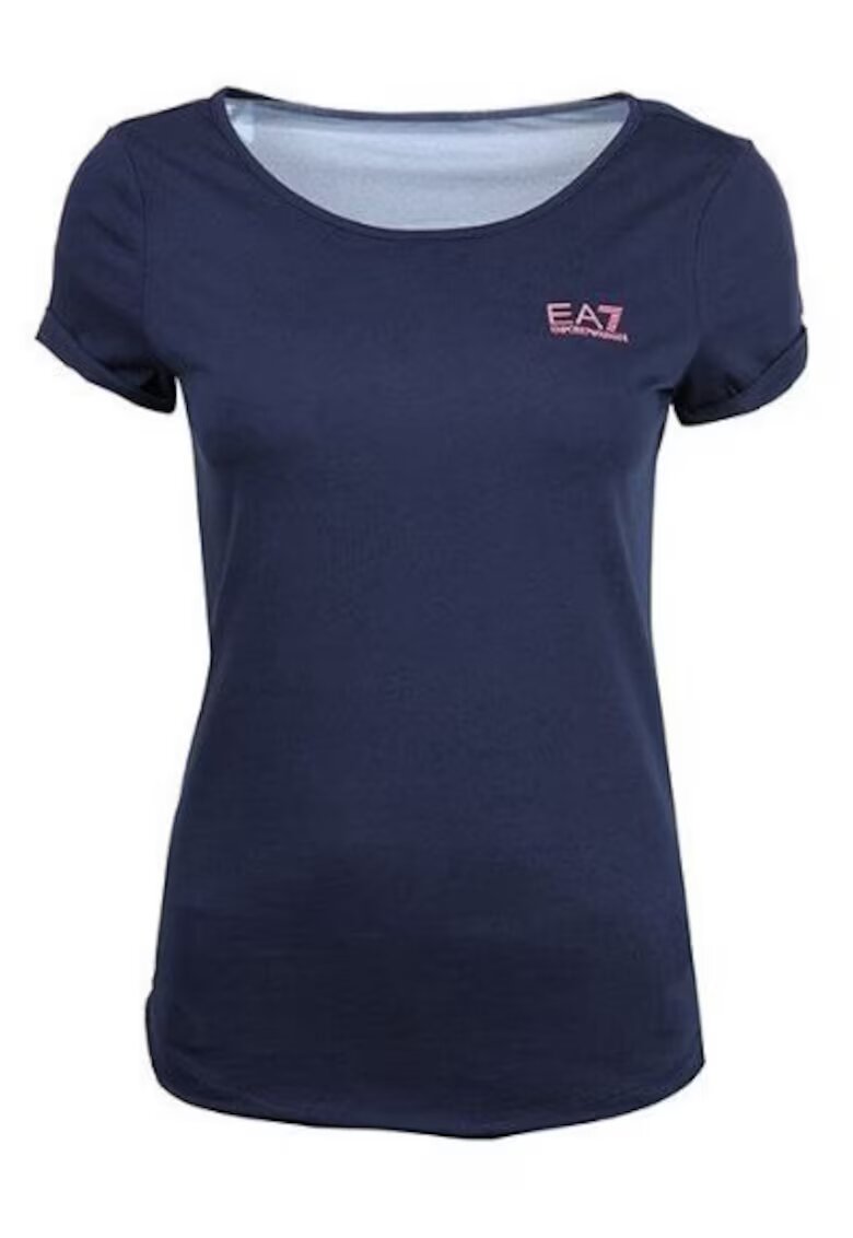 EA7 Tricou cu croiala slim si detaliu logo -