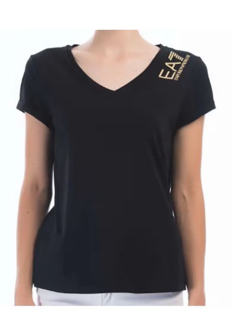 EA7 Tricou cu croiala slim si logo -
