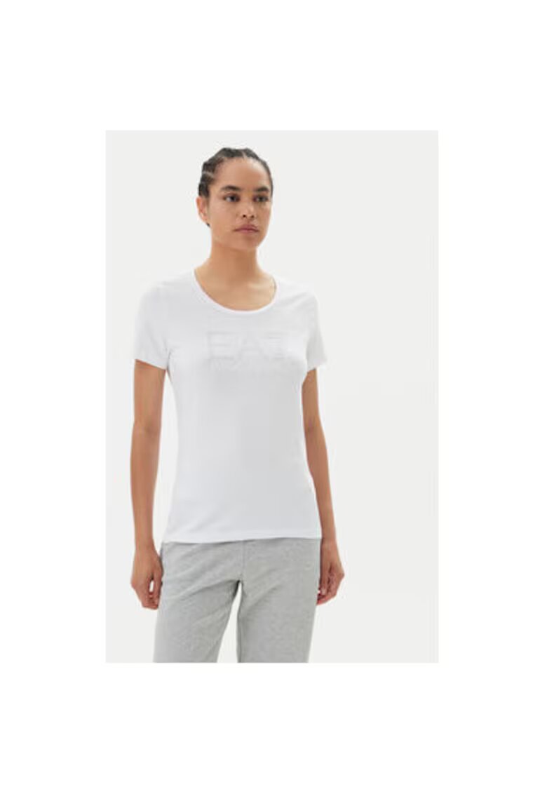 EA7 Tricou dama Emporio Armani - 7W000094 AF10373 - Bumbac - Alb - Alb