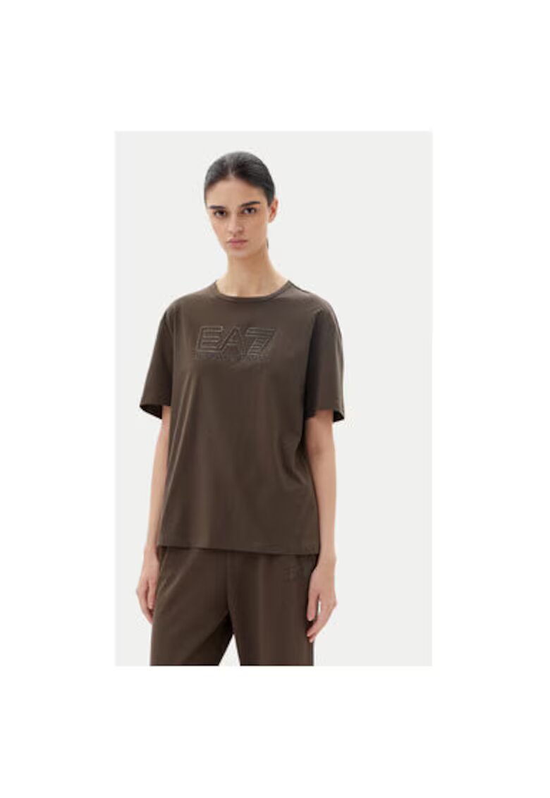 EA7 Tricou dama Emporio Armani - 7W000098 AF12503 - Bumbac - Maro - Maro
