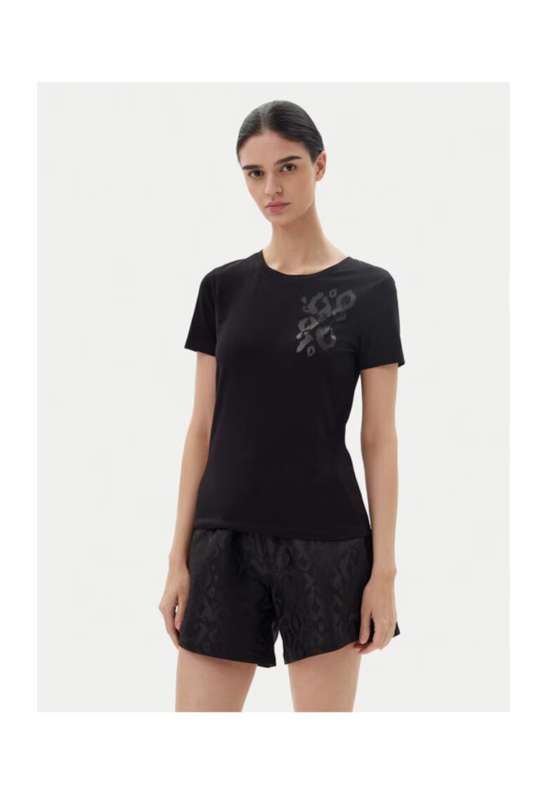 EA7 Tricou dama Emporio Armani - 7W000133 AF10373 - Bumbac - Negru - Negru