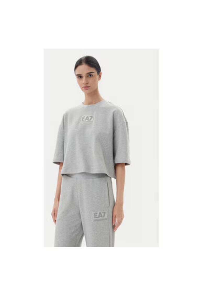 EA7 Tricou dama Emporio Armani - 7W000177 AF12473 - Bumbac/Poliester - Gri - Gri