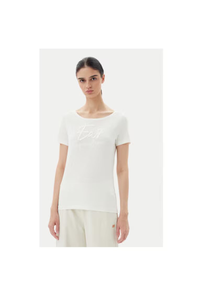 EA7 Tricou dama Emporio Armani - 7W000184 AF10373 - Bumbac - Ecru - Ecru