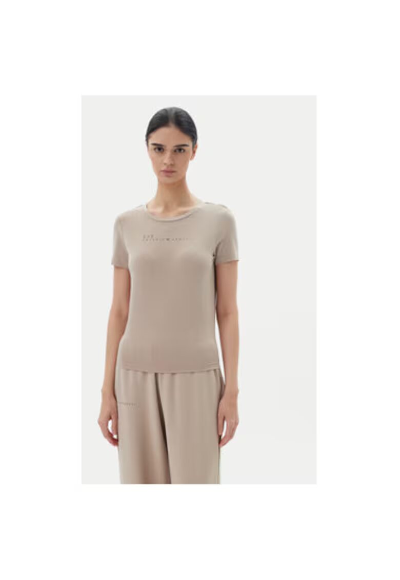EA7 Tricou dama Emporio Armani - 7W000274 AF12945 - Poliester/Viscoza - Bej - Bej