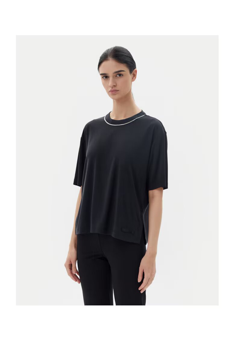 EA7 Tricou dama Emporio Armani - 7W000340 AF12956 - Modal/Poliester - Negru - Negru