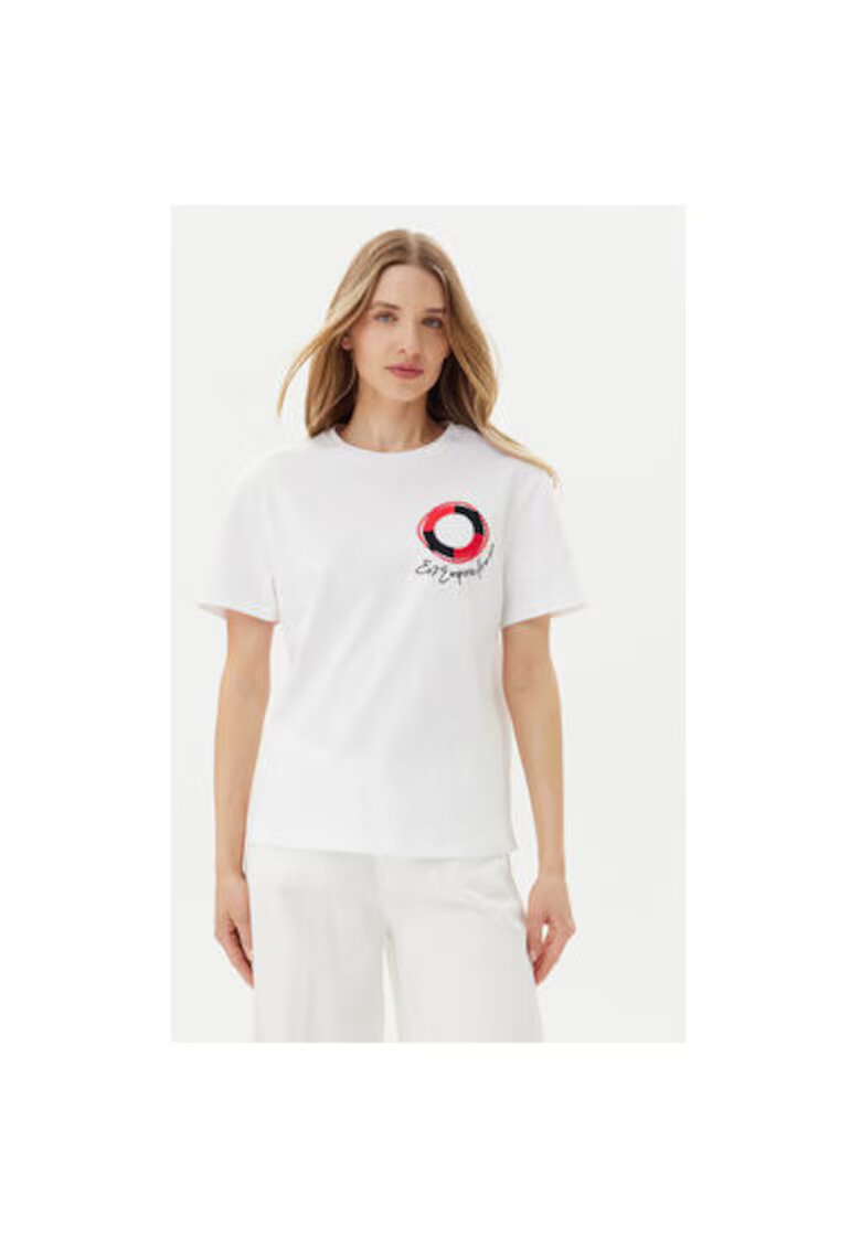 EA7 Tricou dama Emporio Armani - 7W000491 AF12957 - Bumbac - Alb - Alb