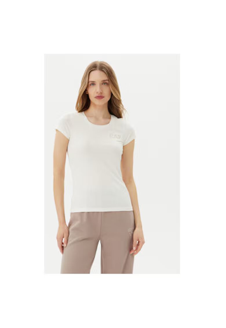 EA7 Tricou dama Emporio Armani - 8NTT65 TJDQZ - Bumbac/Modal - 2XL INTL - Alb