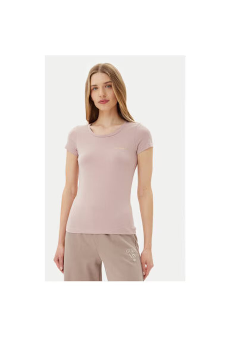 EA7 Tricou dama Emporio Armani - 8NTT65 TJDQZ - Bumbac/Modal - Roz - Roz