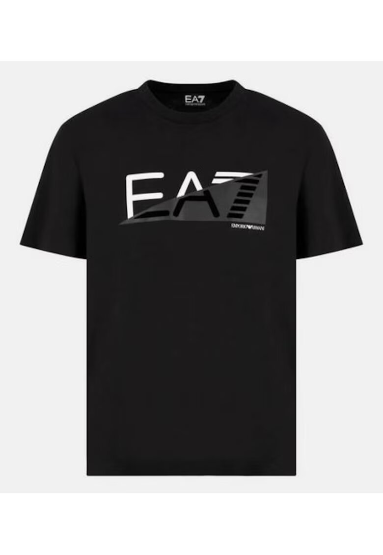 EA7 Tricou Din Bumbac Cu Logo Printat