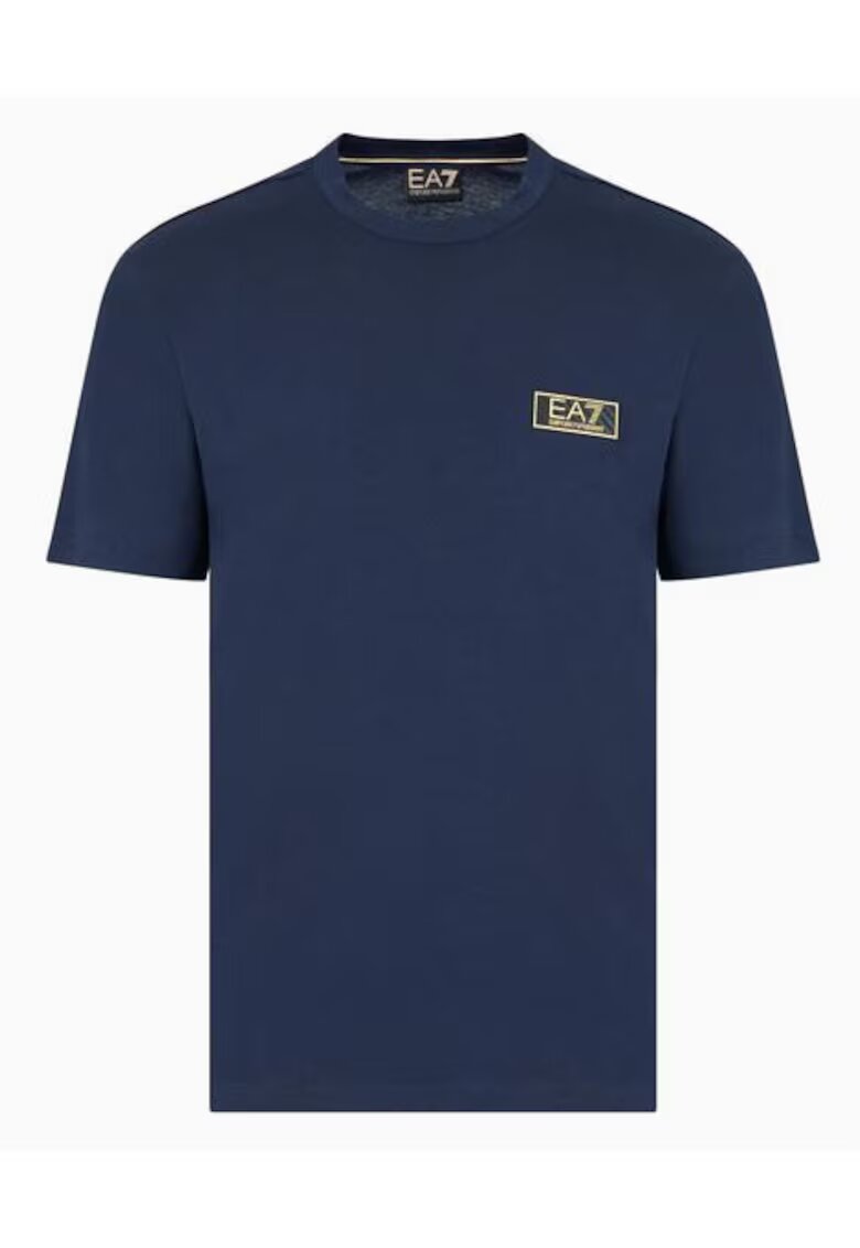 EA7 Tricou Din Bumbac Polo Cu Logo