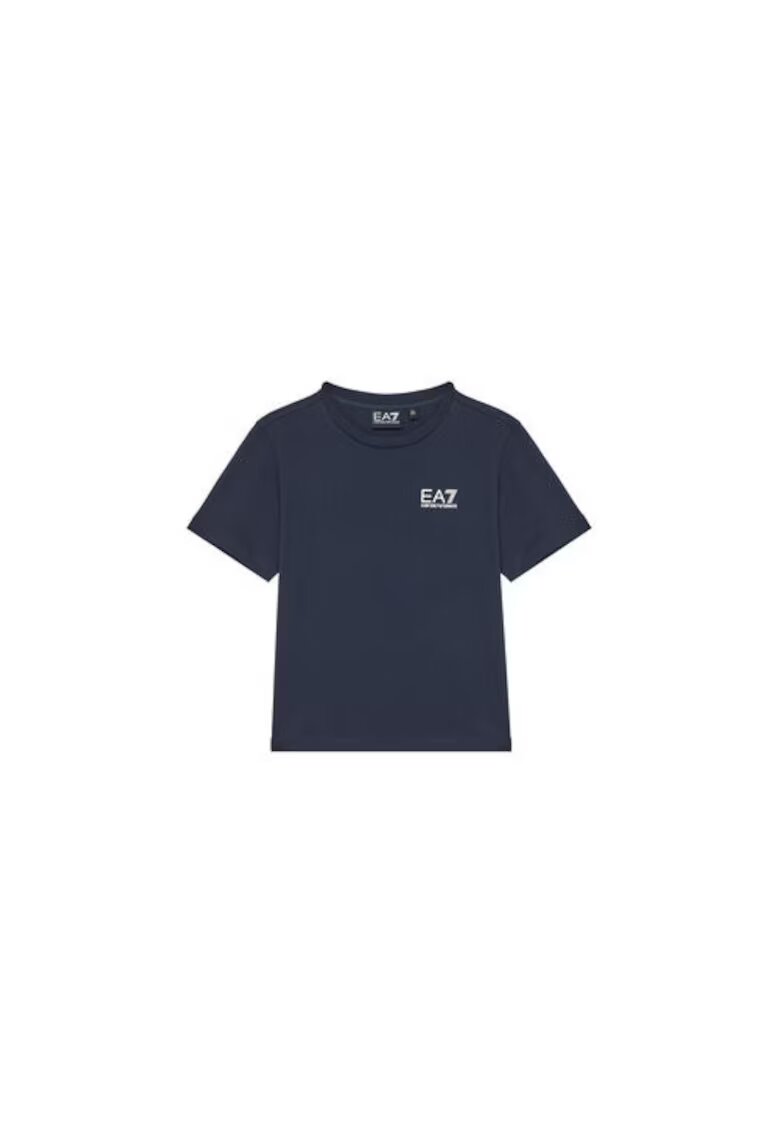 EA7 Tricou Emporio Armani - bleumarin - bumbac - Bleumarin