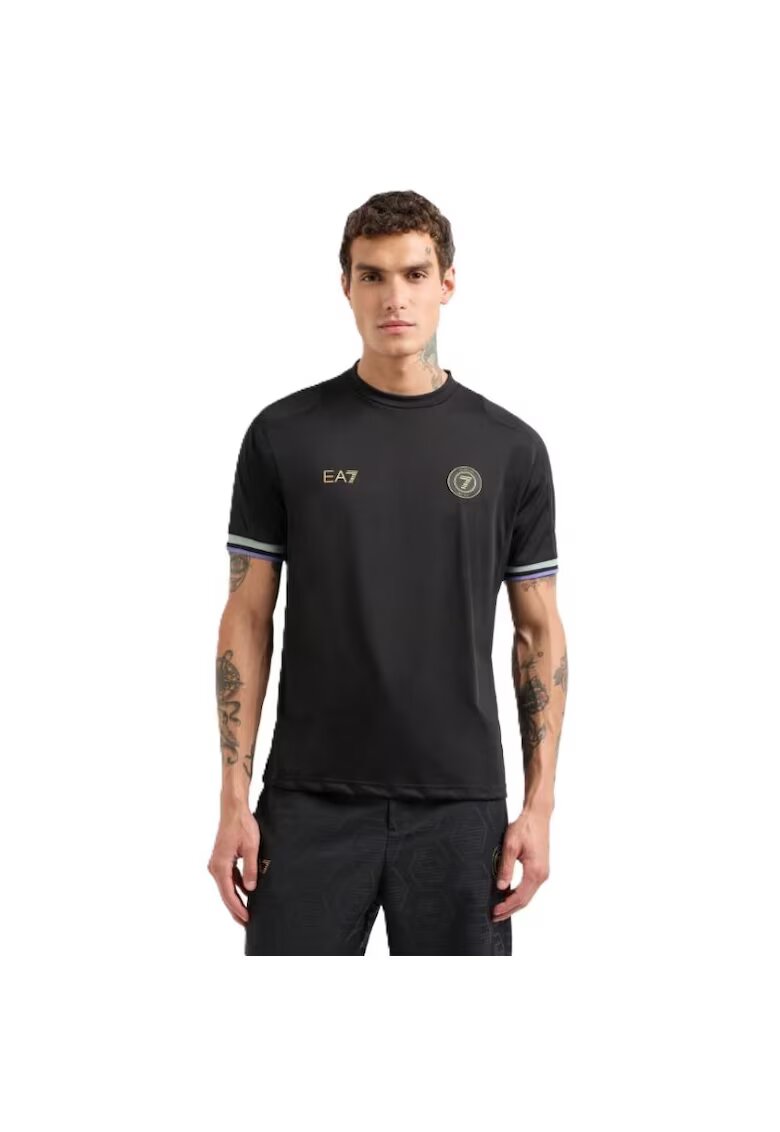 EA7 Tricou pentru Barbati - m tee ss - 7M000256-AF13537-UC001 - Negru - Negru
