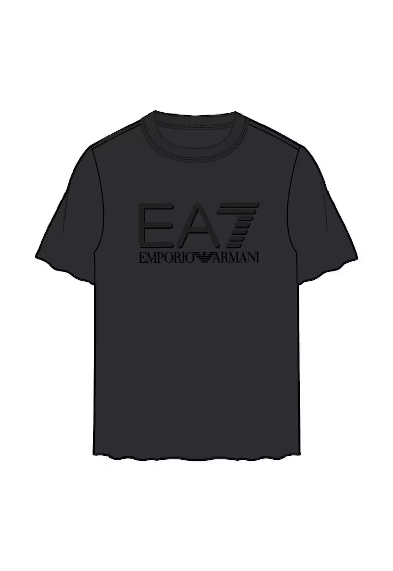 EA7 Tricou pentru Drumetie - 6DPT14-PJUAZ-1200 - Negru - Negru