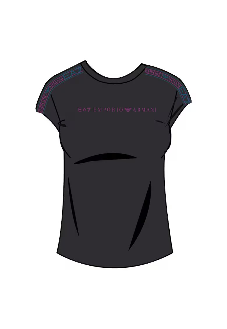 EA7 Tricou pentru Drumetie - 6DTT03-TJKUZ-1200 - Negru - Negru