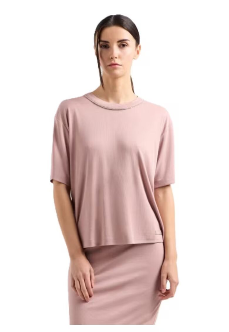 EA7 Tricou pentru Lifestyle - W TEE SS - 7W000340-AF12956-U4079 - S INTL - Roz