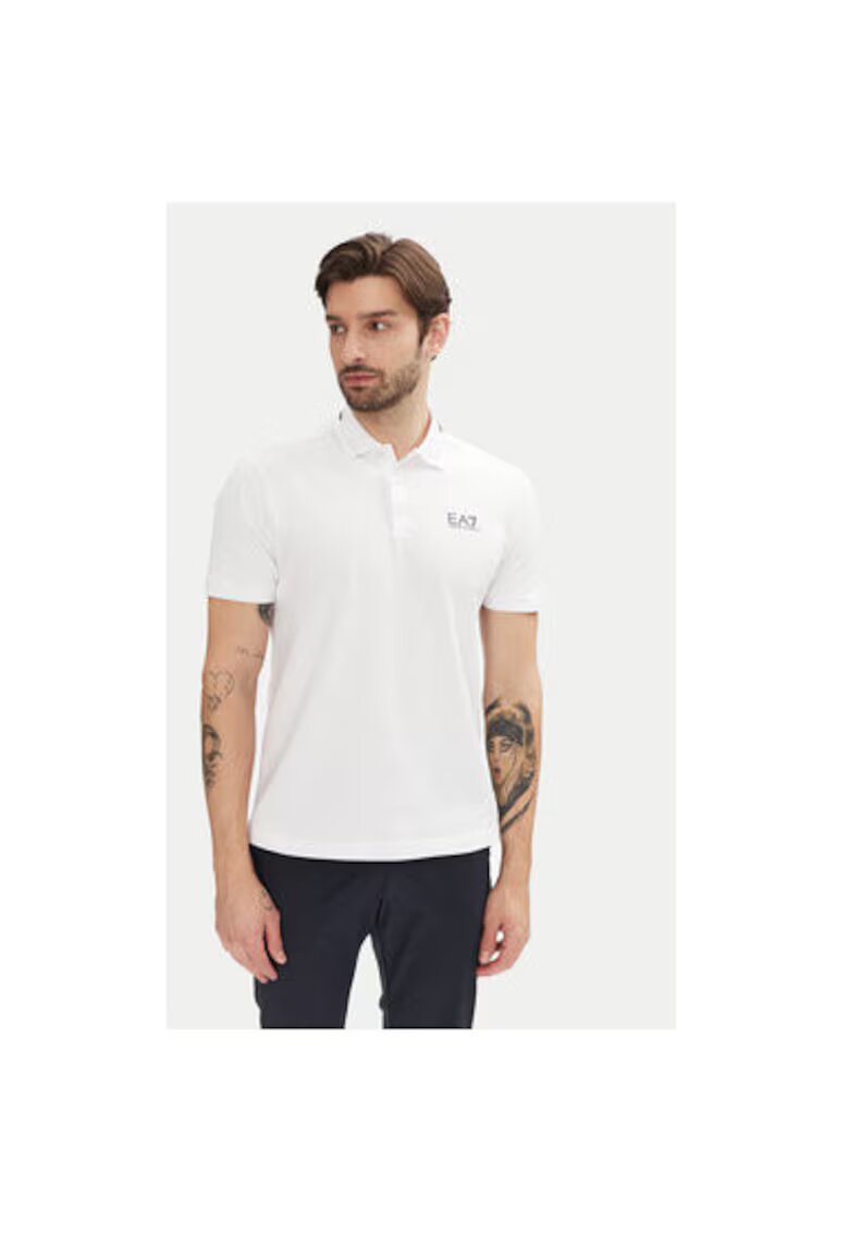 EA7 Tricou polo barbati Emporio Armani - 7M000184 AF13511 - Bumbac - 2XL INTL - Alb
