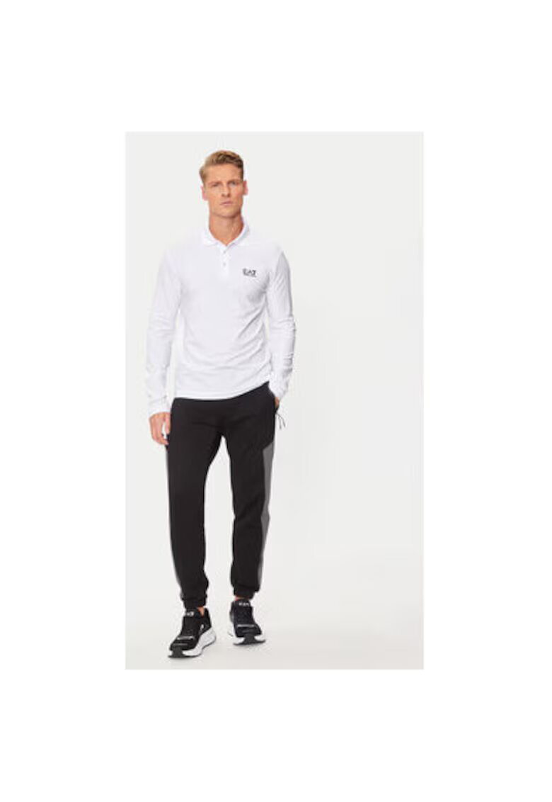 EA7 Tricou polo barbati Emporio Armani - 8NPF15 PJVQZ - Bumbac - XL INTL - Alb