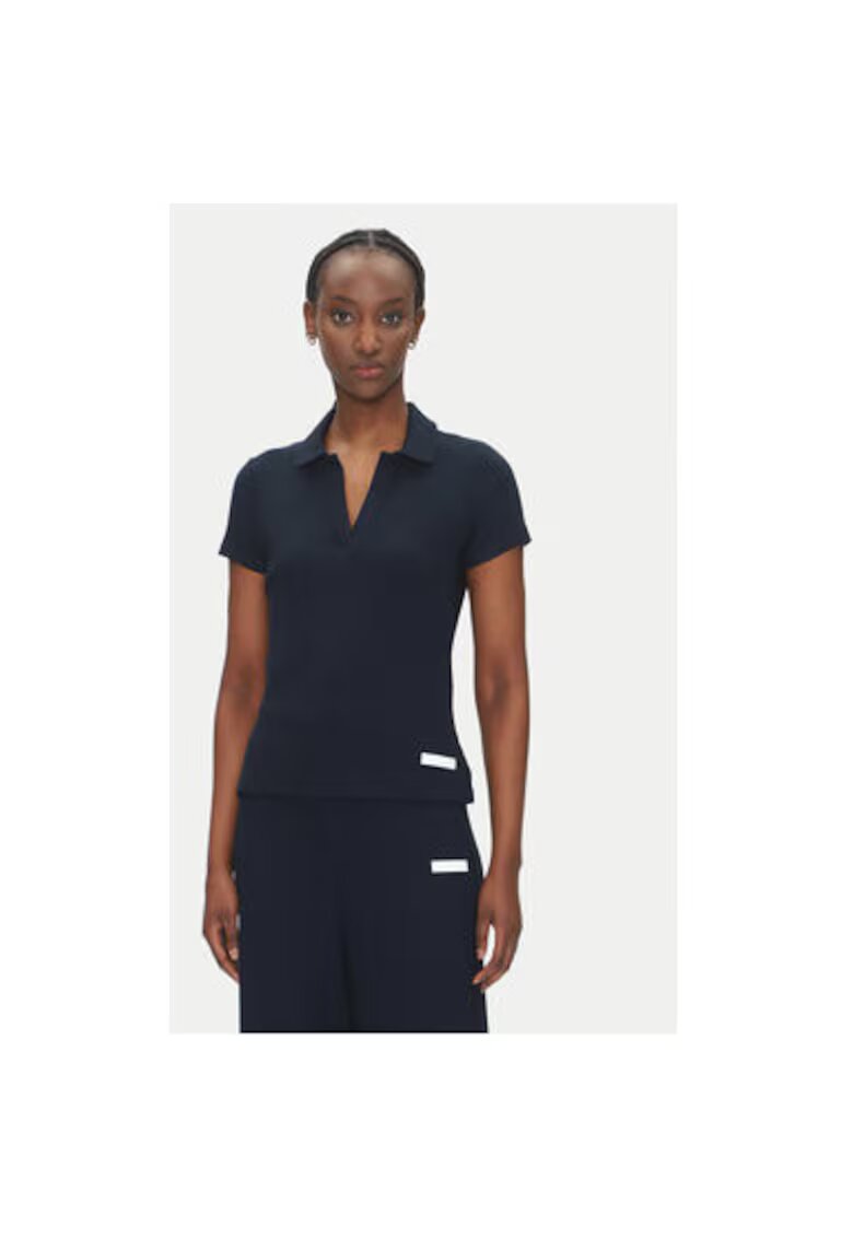 EA7 Tricou Polo dama Emporio Armani - 7W000490 AF12654 - Viscoza/Elastan - Bleumarin - Bleumarin