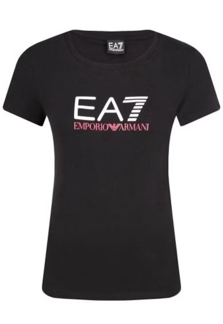 EA7 Tricou slim cu imprimeu logo -