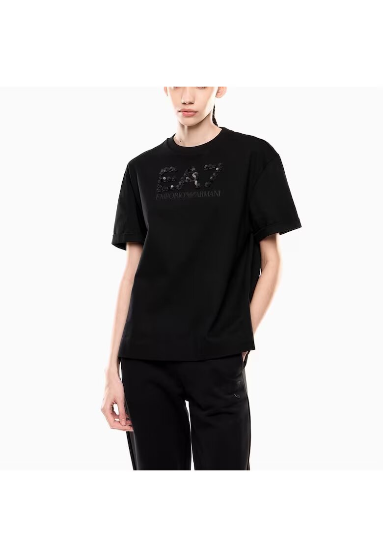 EA7 Tricou TRAIN LOGO SERIES W TEE SS CRYSTAL-7W000540-AF12957-UC001