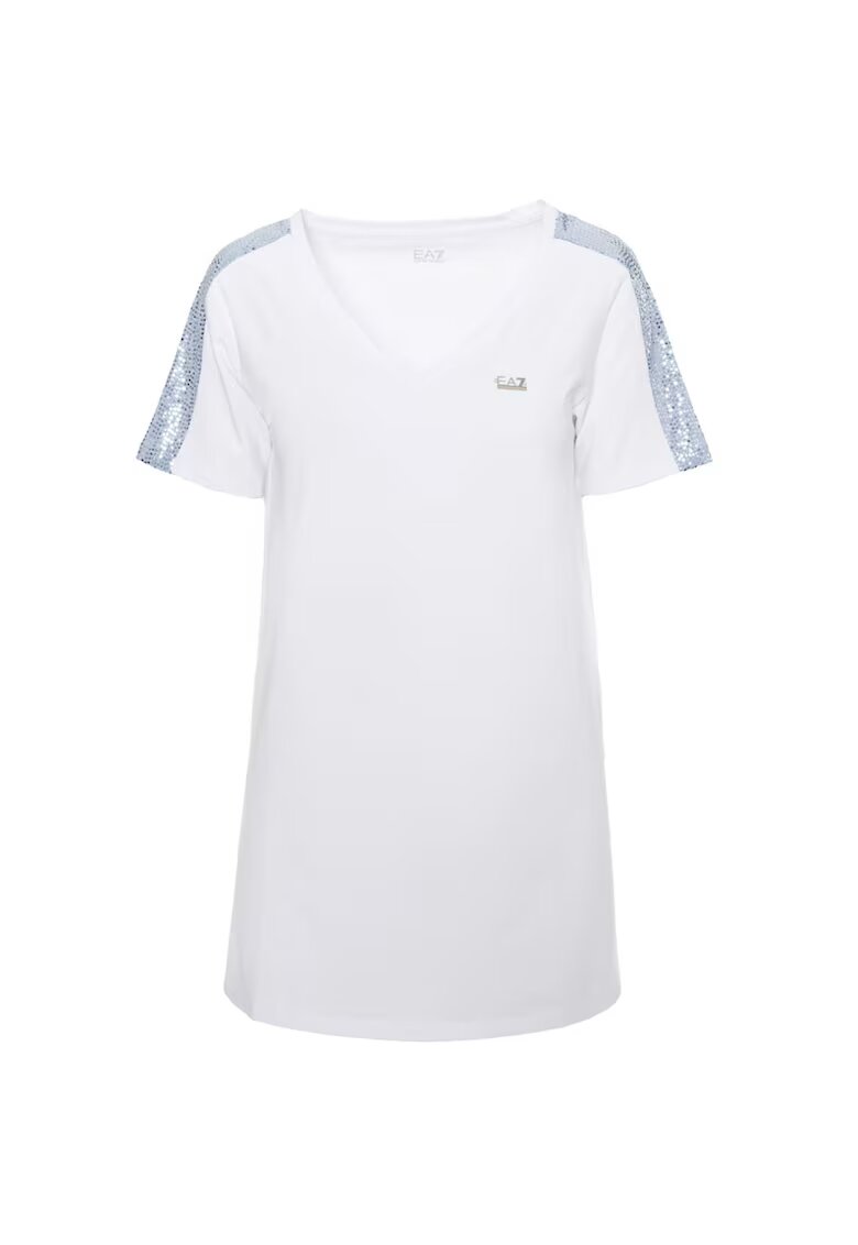 EA7 Tricou W Maxi Tee - 3RTT43-TJDZZ-1100 - Femei - Alb - Alb