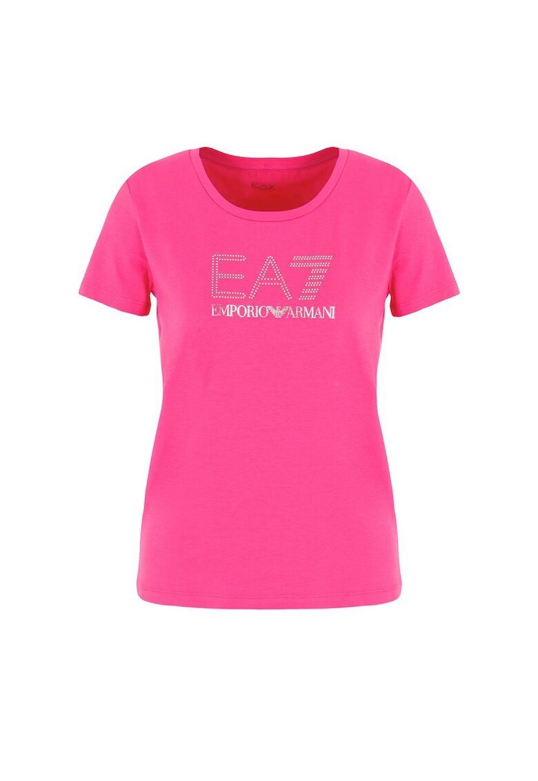 EA7 Tricou W Studs Tee Crossover - 8NTT24-TJ2HZ-1417 - Femei - Roz - Roz