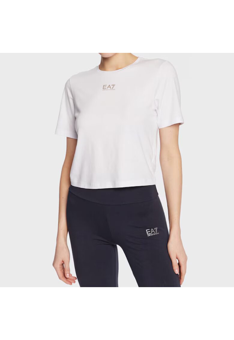 EA7 Tricou W Tee Ss Essentials - 3RTT05-TJDZZ-0102 - Femei - Alb - Alb